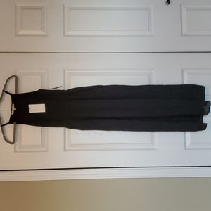 Joie Lory black smocked midi dress size medium nwt